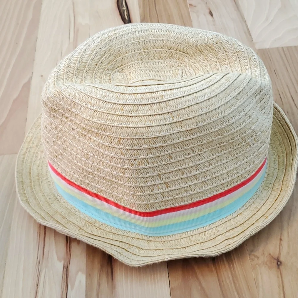 GYMBOREE Ice Cream Parlor striped fedora hat
